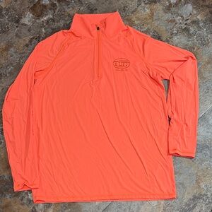 Cowgirl Tuff Peach Quarter-Zip “Breathe” long sleeve top